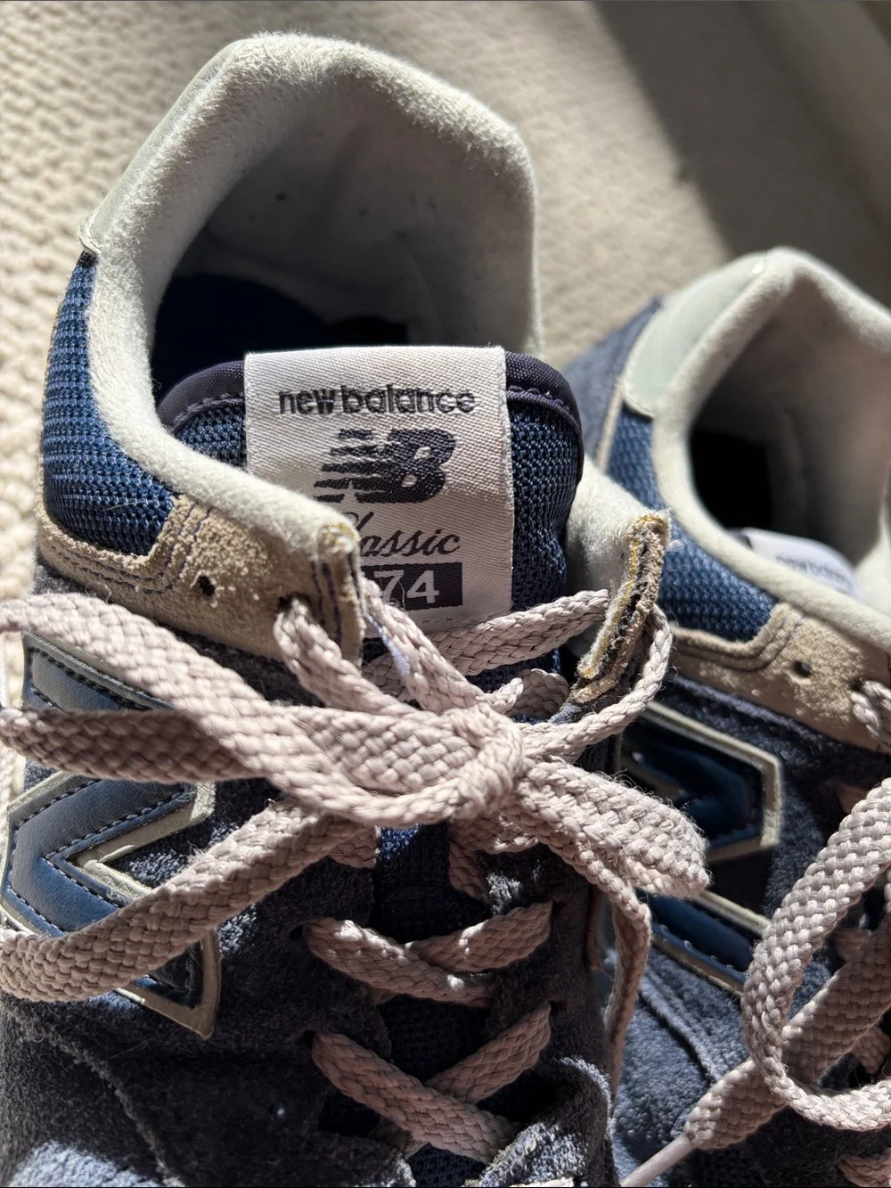 New Balance Blue Gray Casual Running Sneakers